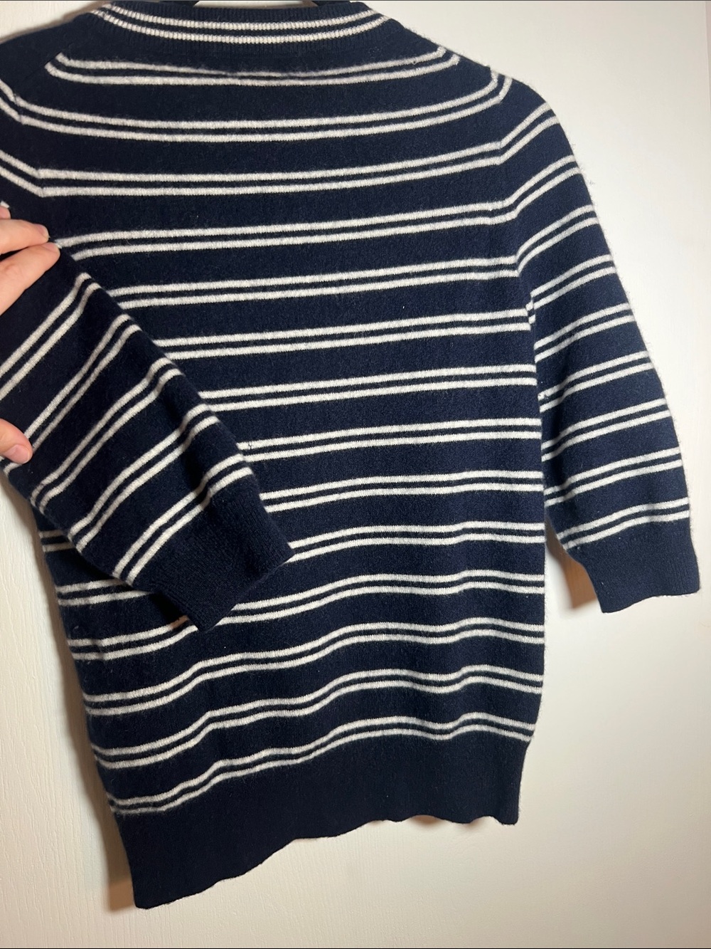 J. Crew Navy Italian Cashmere Crewneck Sweater - Picture 7 of 7